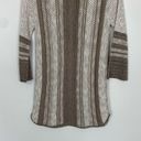 Christopher & Banks NWT  Tan Boho Knit Tunic Sweater Size Small Photo 6