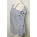 Ny&co ✅ny &  Long Sleeve Striped Open-Shoulder Top Blouse Sz M Photo 3