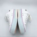 Converse  CTAS Lift Ox Platform Shoes Pastel Glitter Rainbow White Womans US 10.5 Photo 4