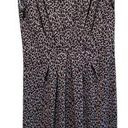 Talbots  Cheetah Leopard Print Dress Sz Extra Small Gathered Waist Stretch Photo 0