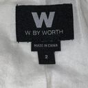 W By Worth  WOMEN WHITE GAUZE SHORT SWEATER CARDIGAN JACKET SIZE 2 BUTTON COTTON Photo 7