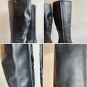 ZARA  Platform Knee High Heeled Tall Leather Boots Zippers Modern US 6.5 / EU 37 Photo 13