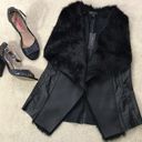 Romeo + Juliet Couture NWT Vegan Leather and Fur Vest Photo 0