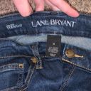 Lane Bryant Women’s  medium to dark wash low rise straight leg jeans denim Photo 3