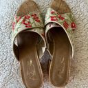 Aerosoles A2 by  Midday Crisscross Boho Floral Heeled Sandal - Size 11W EUC Photo 5