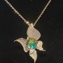 18k gold plated butterfly pendant necklace Photo 0