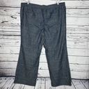 Lane Bryant  NWT Sz 28 Tall Chambray Blue Drawstring Elastic Waist Wide Leg Pants Photo 2