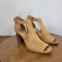 Jack Rogers  Womens Shoes Size 9.5M Brown Suede Open Toe Strap Chunk Heels Photo 4