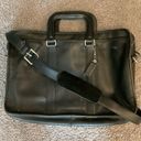 Coach Embassy Vintage Black Leather Briefcase ATTACHE Laptop Bag Purse Photo 1