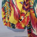 Rachel Zoe {XS}  Tropical Parrot Paradise Smocked Top Beaded String Tie Detail Photo 2