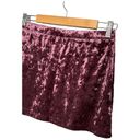 Abound New Nordstrom  Crushed Velvet Velour Mini Retro 90s Y2K Skirt Burgundy M Photo 9