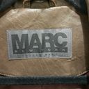 Marc New York  Dark Brown Leather Bomber Jacket Medium Photo 3