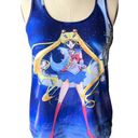 The Moon SAILOR Usagi Sublimation Crystal Blue Hot Topic Graphic Tank Top ~ LARGE Photo 1