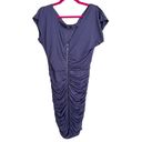 Jessica Simpson  Womens Purple Scoop Neck Bodycon Ruched Mini Dress Size 6 Photo 21