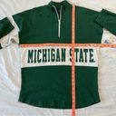 Spirit Jersey  Michigan State University Spartans Small Long Sleeve Green White Photo 3