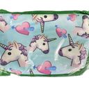 Light Blue Cute Unicorn and Heart Print Makeup Bag Photo 11