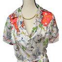 Unique Vintage  X Looney Tunes All Star Characters Wrap Top White Multi NWT XL Photo 11