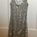 Alythea  silver sequined mini dress size medium Photo 17