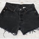 Levi’s 501 Black Denim Cutoff Shorts Waist 32 Photo 2