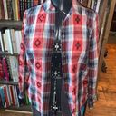 Ariat  western red plaid S western button down shirt Photo 0