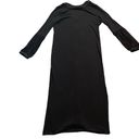 J.Crew Universal Standard X  Black Jersey Balloon Long Sleeve Maxi Dress Photo 9