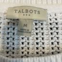 Talbots  White Pullover 100% Cotton Knitted Sweater White Size M Photo 2