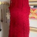 Hollister RED LACE  DRESS - Preppy Lace Dress Midi Spring School Dance Photo 6