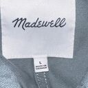 Madewell  Cropped Cargo Jacket in Faded River Blue NO904 Size Large $118 Canvas Photo 7