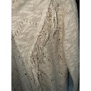 cupio  size XL beige fringed open front cardigan long boho knit sweater EUC Photo 2