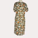 Blossom Dip Dress Organic Cotton Orange  Floral Print Pockets Gray S Photo 4