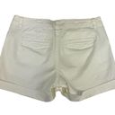 Elle White Chino Shorts Size 4 Rolled Cuff Photo 2