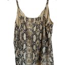 Socialite  Snake Print Scalloped Neckline Cami Blouse SZ M Photo 5