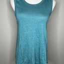 Cynthia Rowley  teal/Blue Linen Tank Top Photo 2