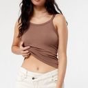 PacSun 5/$35       Contour Womens Tank Top Sz M Brown Seamless Longline Photo 3