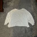 We The Free Free People -  3/4 Sleeve Oversized Top - White/Cream. Photo 1