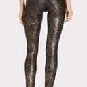 Spanx  Faux Leather Leopard Shine Legging Pants Shapewear Animal Print Size 1X Photo 3