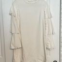 Alexis  Marianne Dress in Ivory ruffle tiered sleeve high neck medium m Photo 3