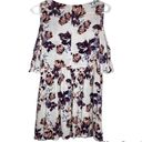 Kendall + Kylie  Cold Shoulder Short Sleeved Floral Rayon Dress Pink Size Medium Photo 2