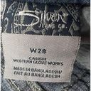 Silver Jeans  Capri Womens 28 Blue Aiko Embroidered Pocket Low Rise Denim Stretch Photo 11