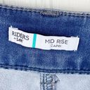 Riders By Lee  Mid Rise Capri Dark Wash Denim Cropped Jeans Women's Size 18 Photo 2