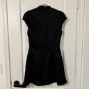 House Of CB Carmina BLACK SATIN FLUTED CORSET MINI DRESS Size Small Photo 5