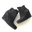 via spiga ‎ 'Diarra' Wedge Bootie Ankle Boots Black Suede Womens Size 8.5 Booties Photo 3