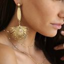 Ettika 18K Gold Plated Havana Fan Earrings Photo 0