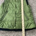 American Eagle  Snap Button Insulated Puffer Vest Women's M Green Pockets Winter Photo 4