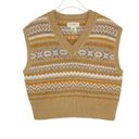 Jessica Simpson  Argyle Knit Preppy Sweater Vest XS Grandpacore Photo 0