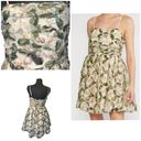 Entro New Olive Floral Square Neck Dress  Size Medium Photo 1