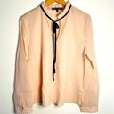 Sweet Rain | soft pink long sleeve coquette blouse Photo 0