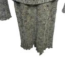 BCBGMAXAZRIA  Olive Green Woven Cardigan Sweater Long Length Size Medium Women's Photo 9