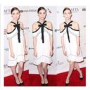 Proenza Schouler NWT. $1250  Off-the-shoulder bow crepe mini dress sz 6 Photo 1