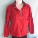 Mountain Hardwear Mountain Hardware Womens Dark Red Size Medium Zip Up Soft Fleece Jacket Photo 3